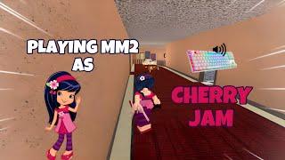 CHERRY JAM DESTROYS TEAMERS IN MM2 + GAMEPLAY (KEYBOARD ASMR)