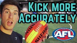 How to Kick a Footy Accurately  Tips & Drills | AFL Max Vlog