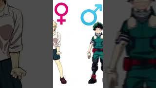 Mha GenderSwap edit || #shorts #animeshorts #genderswap #mha