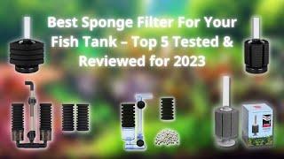 Top 5 Best Sponge Filter For Your Fish Tank –  Tested & Reviewed for 2023 #aquarium #amazonfinds