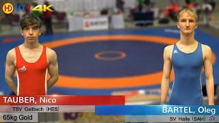  | Wrestling | German Championships 2021 Cadets (Freestyle) - 65kg Gold | TAUBER vs. BARTEL