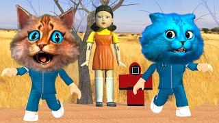 ПОСЛЕДНЯЯ ИГРА В КАЛЬМАРА в РОБЛОКС SQUID GAME ROBLOX Весёлый Кот и КОТЁНОК ЛАЙК