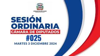 En Vivo | Segunda Legislatura Ordinaria de 2024, Sesión Ordinaria No.0025, martes 03 Dic.2024.