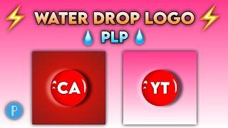 How To make water drop logo ! PLP file !  #trending pixellab! new style logo #logodesign