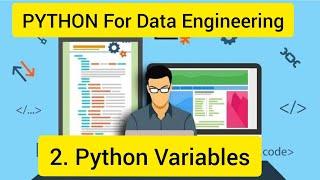 Python for Data Engineering 2 : Introduction To Python Variables , String format function