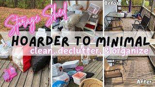 *NEW* MESSY TO MINIMAL 2024 | SHED CLEAN OUT | DECLUTTERING, CLEANING, & ORGANIZING