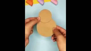 کاردستی با کاغذ _اموزش درست کردن مرغ با ساده ترین روش در خانه#shorts/