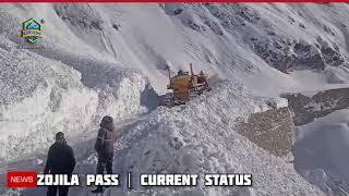 ZOJILA PASS Current status Work in progress NH1 | Huge Avalanches zojila road