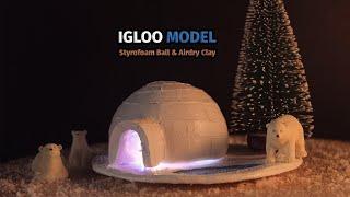 DIY I Igloo Making for School Project I Igloo Model I Miniature Snow House