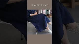 화니의 리넨 티어드 원피스 & 프랑스 트왈 에코백 /  Hwani's Tiered Dress & Toile Eco-Bag