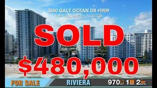 Fort Lauderdale Oceanfront Condo for Sale on Galt Mile's Riviera Condo - 3550 Galt Ocean Dr 1909