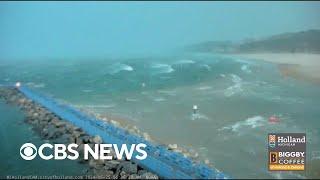 Watch a meteotsunami strike a Lake Michigan shoreline