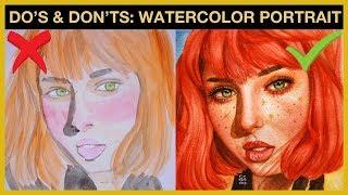 Do's and Don'ts: Watercolor Portrait Painting | Tagalog Philippines