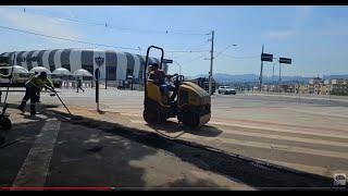 Nossa Arena MRV - CALÇADÃO DA MASSA FICANDO NO JEITO.