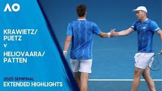 Krawietz/Puetz v Heliovaara/Patten Extended Highlights | Australian Open 2025 Semifinal