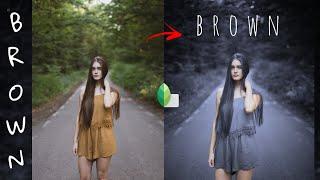 Brown moody photo editing tutorial @snapseedphotoeditingtutorial by x xcreatation #snapseed #adob