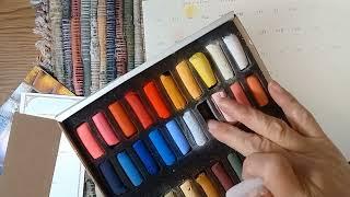 Sennelier Portrait soft pastel set unboxing and review.