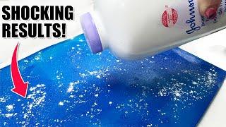 Baby Powder ON A GEL PLATE, Must Try!!