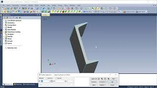 Femap Midsurface C Channel without Taper