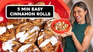 5 Min Pumpkin Cinnamon Rolls in the Airfryer! Low Carb + Sugar Free