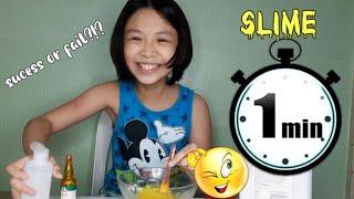 1-MINUTE SLIME CHALLENGE | HOW TO MAKE SLIME | BLEZD SLIMES