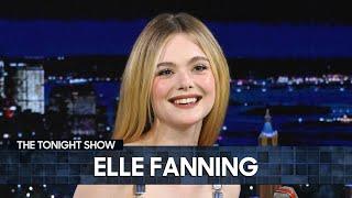 Elle Fanning Reveals How Sarah Paulson Made Her Break Character During Appropriate | Tonight Show