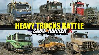 Heavy Trucks Comparison RUSSIA SIDE - SnowRunner truck VS truck