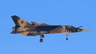 Draken Mirage F1 arrival into Nellis AFB