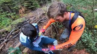 CSDR Rider Takes A Massive Branch To The Leg On The Trail!