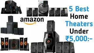 5 Best   Home Theaters Under ₹5,000:- #shorts #zebronics #samsung #JBL #ubon #sounds #hometheaters