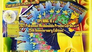 18x Pokémon McDonald’s 2021 Pack Opening! (I Pulled the RAREST Card!)