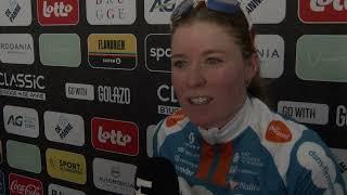 Charlotte Kool - Interview at the finish - Classic Brugge-De Panne 2024