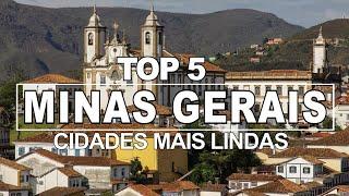 AS 5 CIDADES MAIS LINDAS de MINAS GERAIS - Uma mais BONITA que a outra!!!