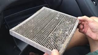 Замена салонного фильтра за 2 минуты в Hyundai Elantra.Replacement of salon filter.