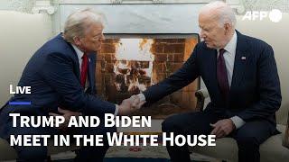 LIVE: US President Joe Biden welcomes President-elect Donald Trump to the White House | AFP