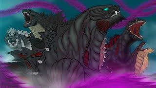 Godzilla vs Dark Void Ghidorah | PANDY Animation Kaiju BATTLE! (Full Version)