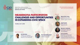 Meaningful Participation: Challenges and Opportunities in Expanding Civic Space