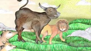 Fables Across Time - The Story of the Lion and the Ox (Arabic) feat. art by Sabiha Al Khemir