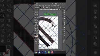 How to create grid logo design in adobe illustrator | Logo design process