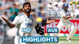 IND Vs AUS Highlights: Jasprit Bumrah Shines, AUS 67/7 At Stumps I India Vs Australia Highlights