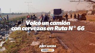 Volcó un camión con cervezas en Ruta N° 66 | Somos Jujuy