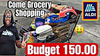 Budget Friendly Grocery shopping at Aldi feeding my family of 6 on $150.00 #aldi #groceryshopping