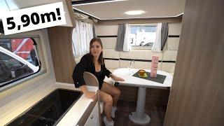 The BEST REAL 6m MOTORHOME in the world! La Marca 2023 59 with XXL ROUND SEATING GROUP, XL BED