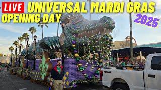 Live: Universal Studios Orlando Mardi Gras Opening day with Parade of 2025 2/1/2025