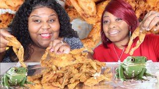 BIZZARRE FOODS| WE TRY FROG LEGS|  prissy p