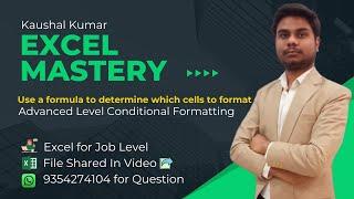 Use a formula to determine which cells to format In Conditional Formatting in Excel