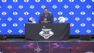 WATCH: BYU head coach Kalani Sitake speaks at Big 12 Media Days