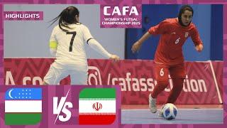 HIGHLIGHTS | IR IRAN vs UZBEKISTAN |MD1| CAFA WOMEN'S  FUTSAL CHAMPIONSHIP 2025