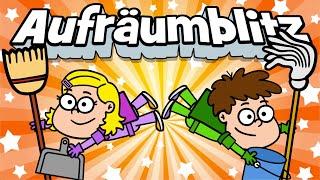   Kinderlied Aufräumen - Aufräumblitz - Hurra Kinderlieder