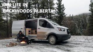 Van Camping In Backwoods Alberta #vanlife #vanlifers #vancamping #carcamping